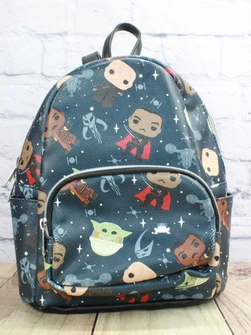 Funko Star Wars The Mandalorian Disney All Over Print Grogu Vinyl Mini Backpack